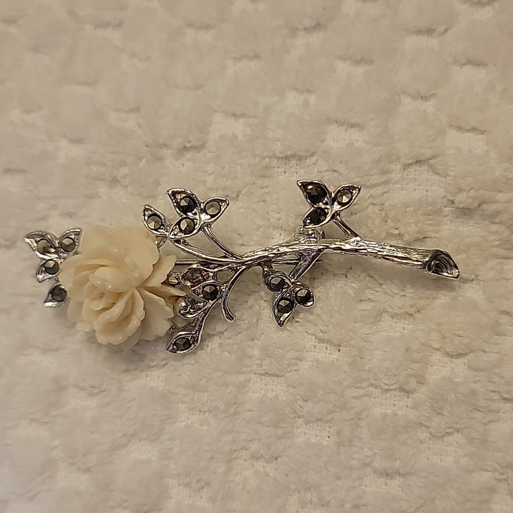 Vintage Rose Brooch